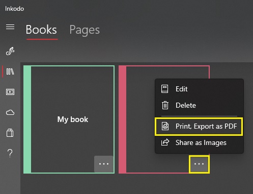 Settings - Book print